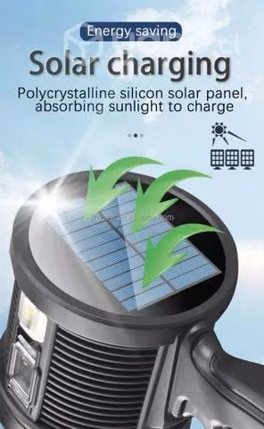 Linterna Potente de 90000LM, luz LED Solar