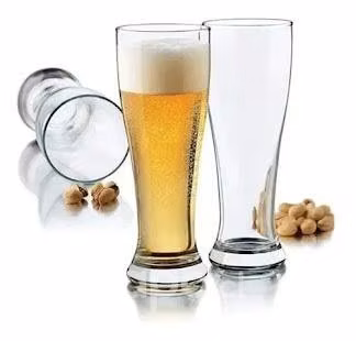 Set De 6 Vasos Cerveceros De Vidrio