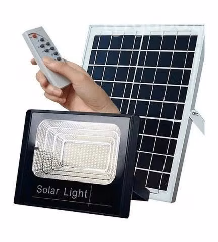 Foco Led 120w + Panel Solar + Control