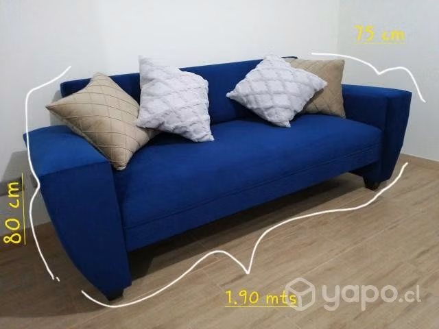 Sofa nuevo sillón azul