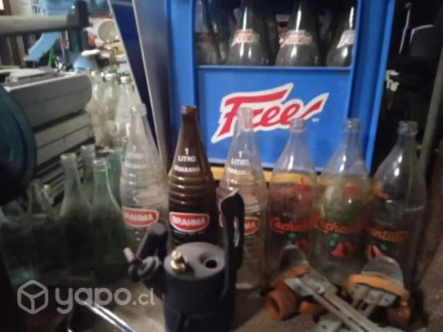 Antiguas botellas de colección