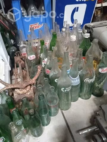 Antiguas botellas de colección