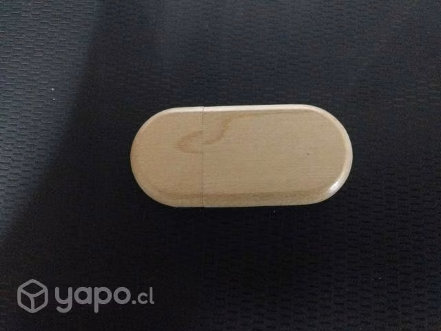 Pendrive de madera grabable ovalados y rectangular