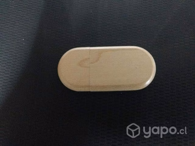 Pendrive de madera grabable ovalados y rectangular
