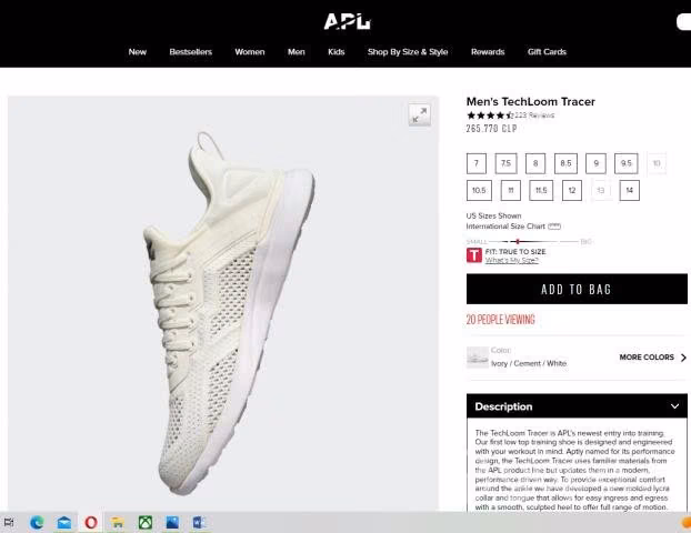 Zapatillas training APL orginales (talla 41.5-42)