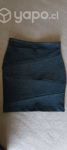 Minifalda de Fiesta con Brillos Talla S Nueva