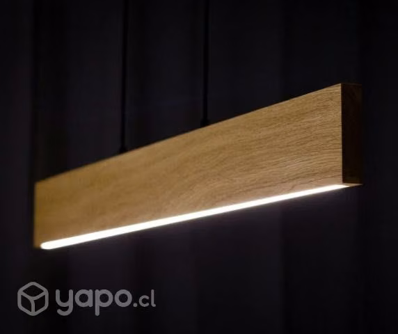 Lámpara Colgante Techo Madera Nativa Lenga 50 cm