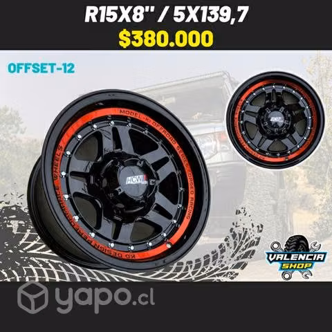 Llantas aro 15x8 / 5x139,7