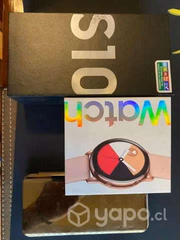 Galaxy S10 64 GB y Galaxy watch active