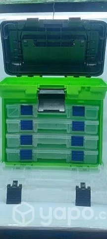 Caja de pesca o pescar con 4 cajas adicionales