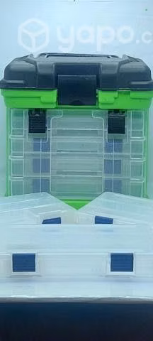Caja de pesca o pescar con 4 cajas adicionales