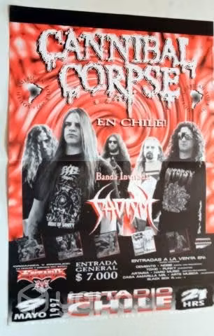 Afiches Posters Cannibal Corpse