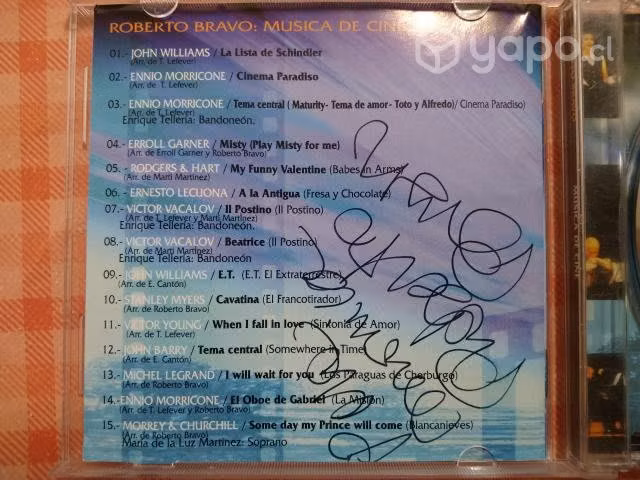 Mc104: cd autografiado roberto bravo