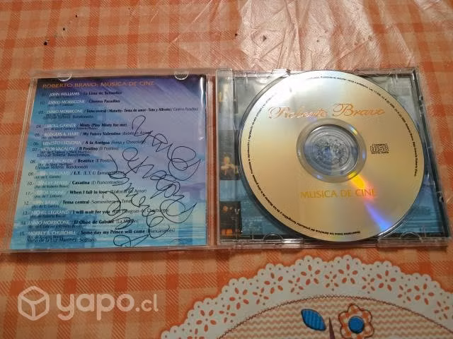 Mc104: cd autografiado roberto bravo