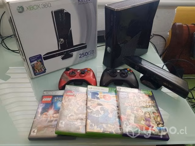 Xbox 360 Kinect Edition 260GB + Juegos + Controles
