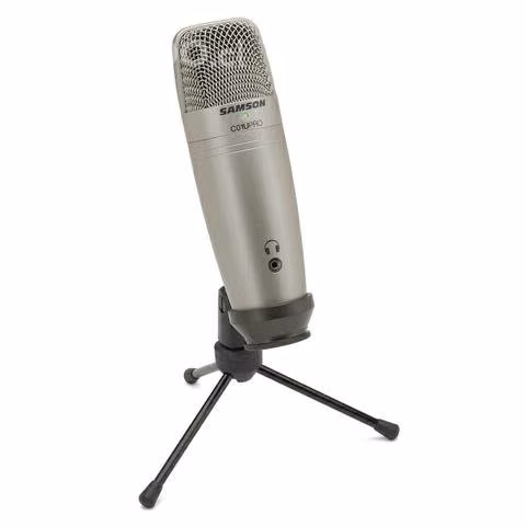 Mic condensador USB Samson C01U Pro + Pop filter