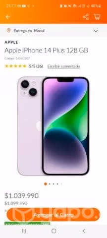 Apple Iphone 14 Plus - Imagen 3