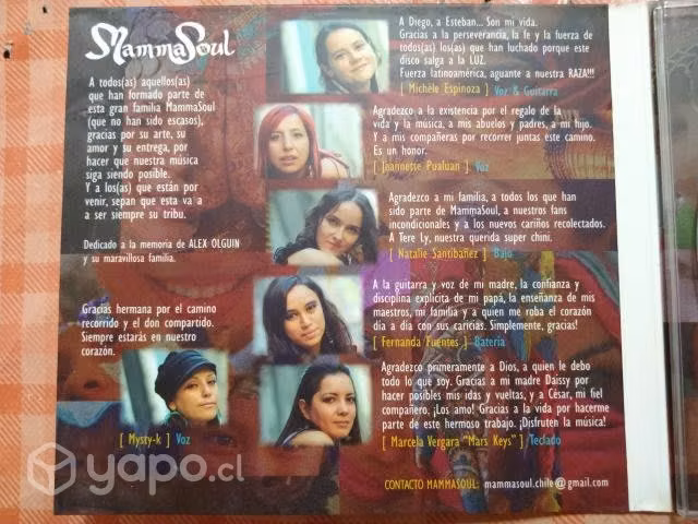 Mc98: cd autografiado mamma soul