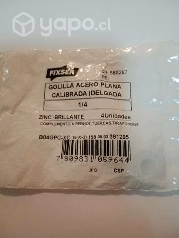 Golilla acero plana calibrada (delgada). 1/4 - Imagen 2