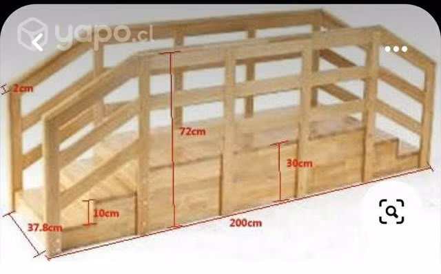 Puente montesori de madera