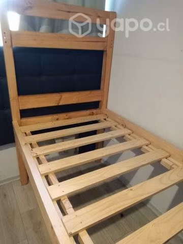 Cama madera 1 plaza