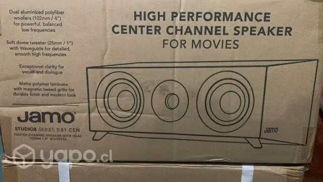 Receiver Yamaha+ parlantes, Subwoofer, cables HiFi
