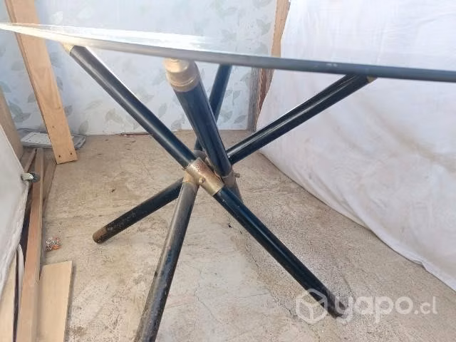 Mesa comedor de vidrio