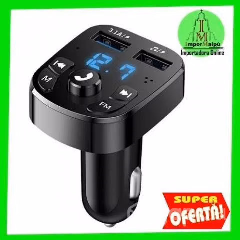 Adaptador Transmisor Bluetooth FM Radio Cargador C