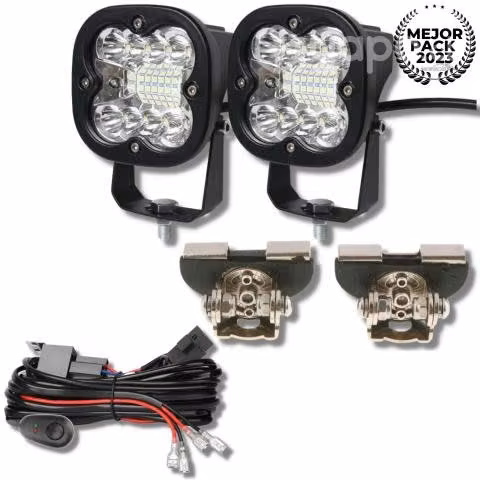 Neblineros Focos Cree Led 12/24v + Ramal 2 Mts +2