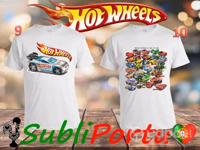 Poleras De Autos A Escala Hot Wheels Varios Diseño