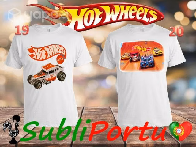 Poleras De Autos A Escala Hot Wheels Varios Diseño