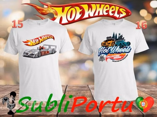 Poleras De Autos A Escala Hot Wheels Varios Diseño