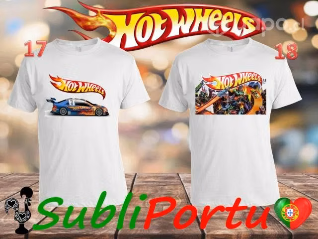 Poleras De Autos A Escala Hot Wheels Varios Diseño