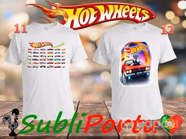Poleras De Autos A Escala Hot Wheels Varios Diseño