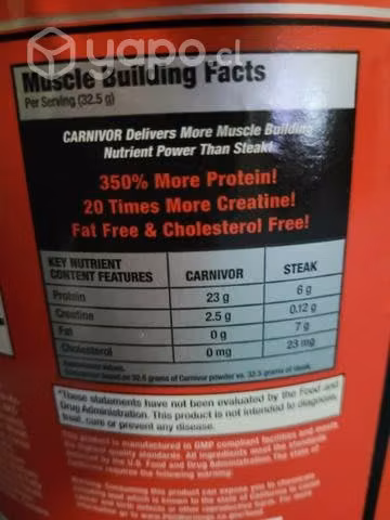 Proteina carnivor sabor cookie cream