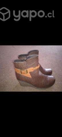 Botines con tacón mujer, talla 37 - Imagen 3