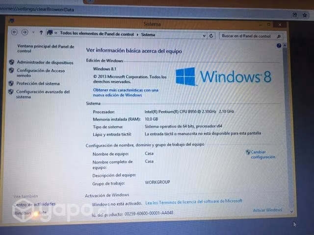 Notebook toshiba satellite