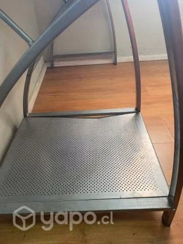 Escritorio negro vidrio