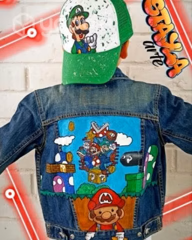 Chaqueta personalizada pintada a mano