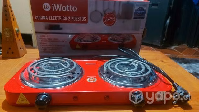 Cocina eléctrica 2 puestos iwotto