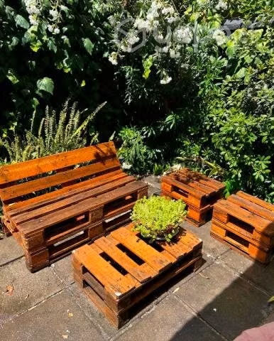 Juego de Terraza Pallets Madera