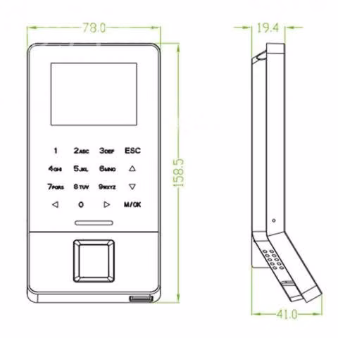 Reloj Control Biometrico F22 WIFI 2.0G RJ45 LCD