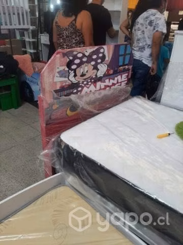 Cama Plaza y media niña