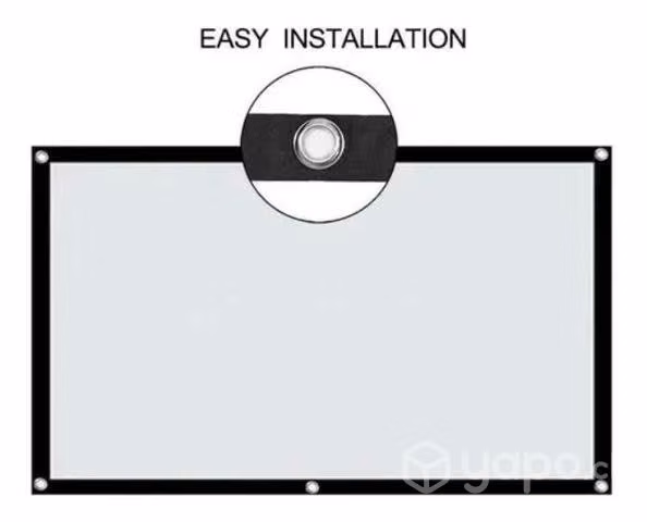 Pantalla De Proyección Hd Portátil Telón Proyector - Imagen 4