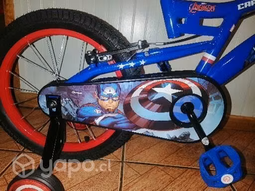 Bicicleta aro 16 nueva avangers capitan america