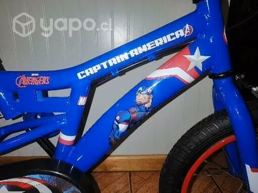 Bicicleta aro 16 nueva avangers capitan america