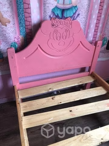 Cama niña 1 plaza sin colchón