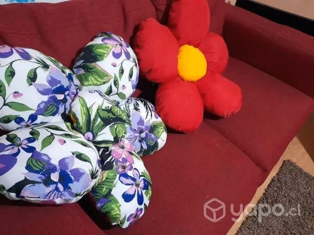 Cojines de flores
