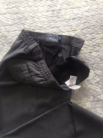 Pantalón de colegio gris Talla 16 - Imagen 2