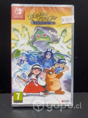 Ninteno switch Pocky y rocky reshrined